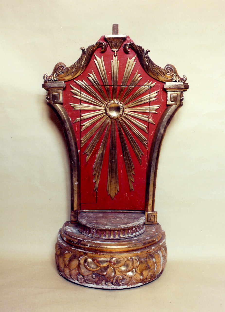 tronetto per esposizione eucaristica - produzione siciliana (fine sec. XIX)