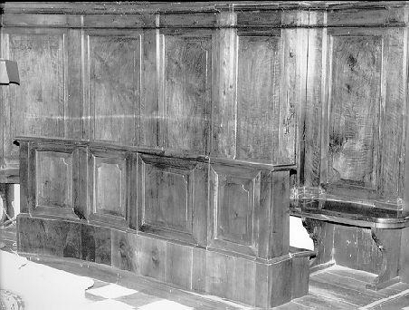 stalli del coro - ambito lunigianese (sec. XVIII)