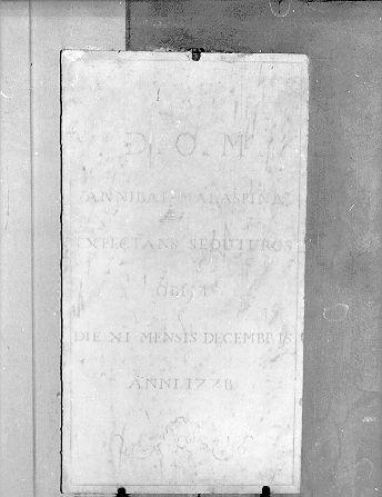 lapide celebrativa - bottega toscana (sec. XVIII)