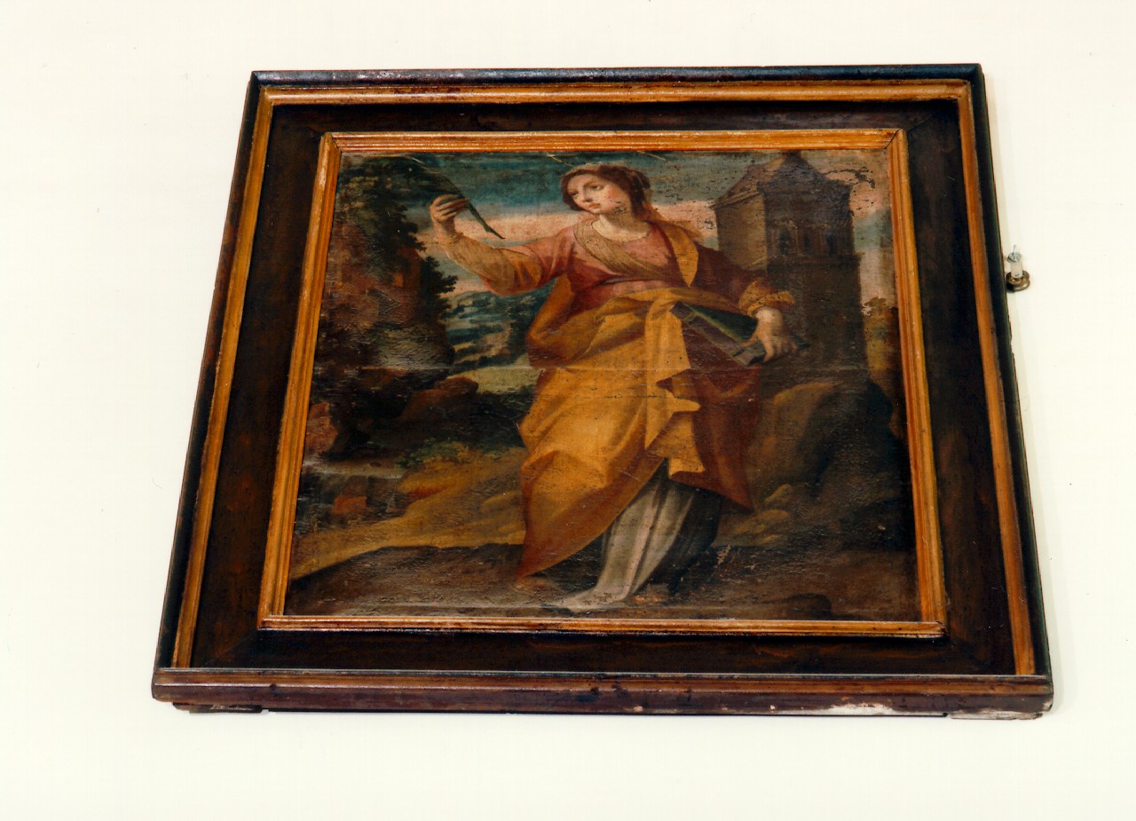 Santa Barbara (dipinto) - ambito siciliano (Seconda metà sec. XVII)