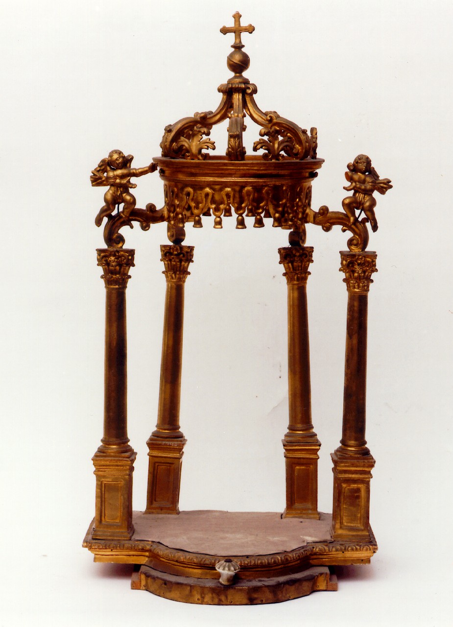 tronetto per esposizione eucaristica - produzione siciliana (primo quarto sec. XIX)