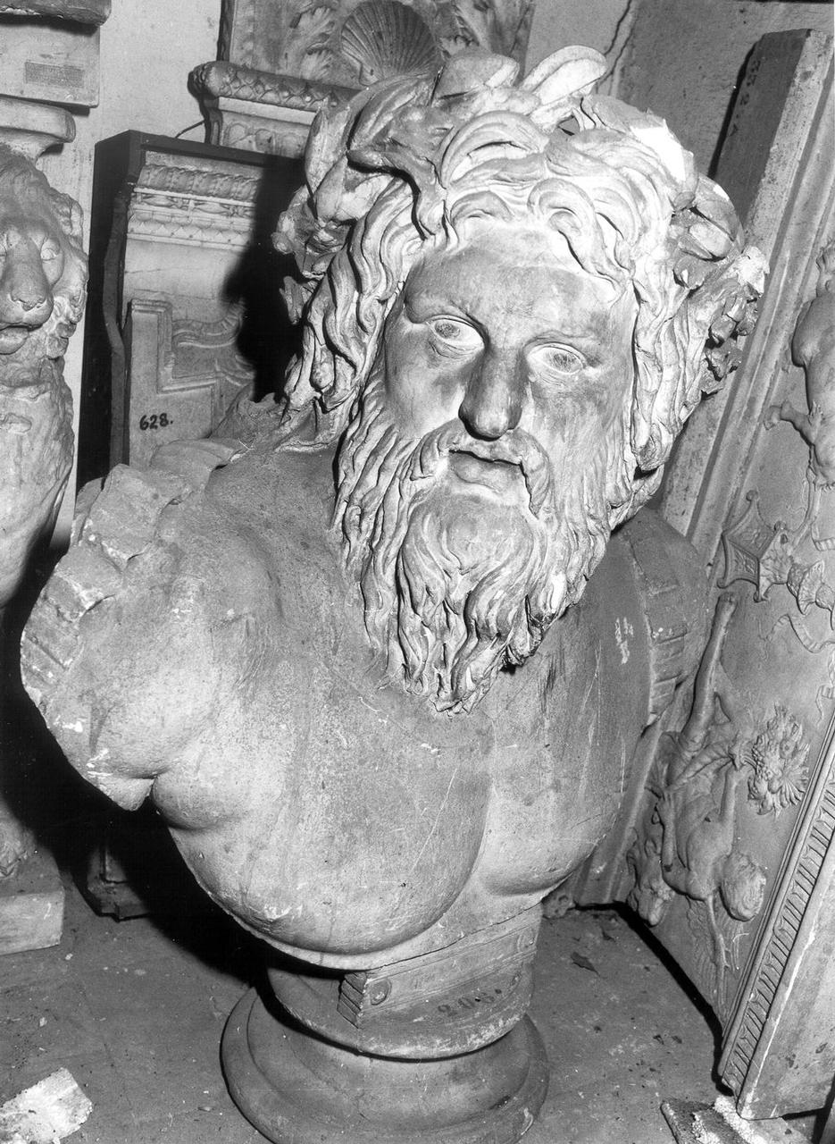 fiume, busto maschile (scultura) - bottega italiana (seconda metà sec. XIX)