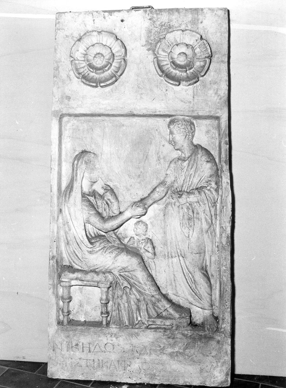 stele funeraria - bottega italiana (seconda metà sec. XIX)