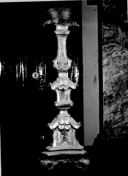 candeliere, serie - bottega lucchese (metà sec. XVIII)