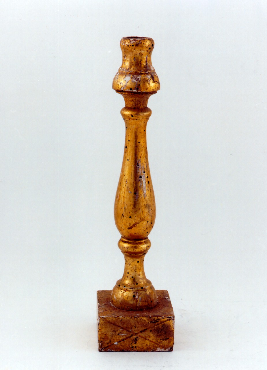 candeliere d'altare - produzione siciliana (fine sec. XIX)