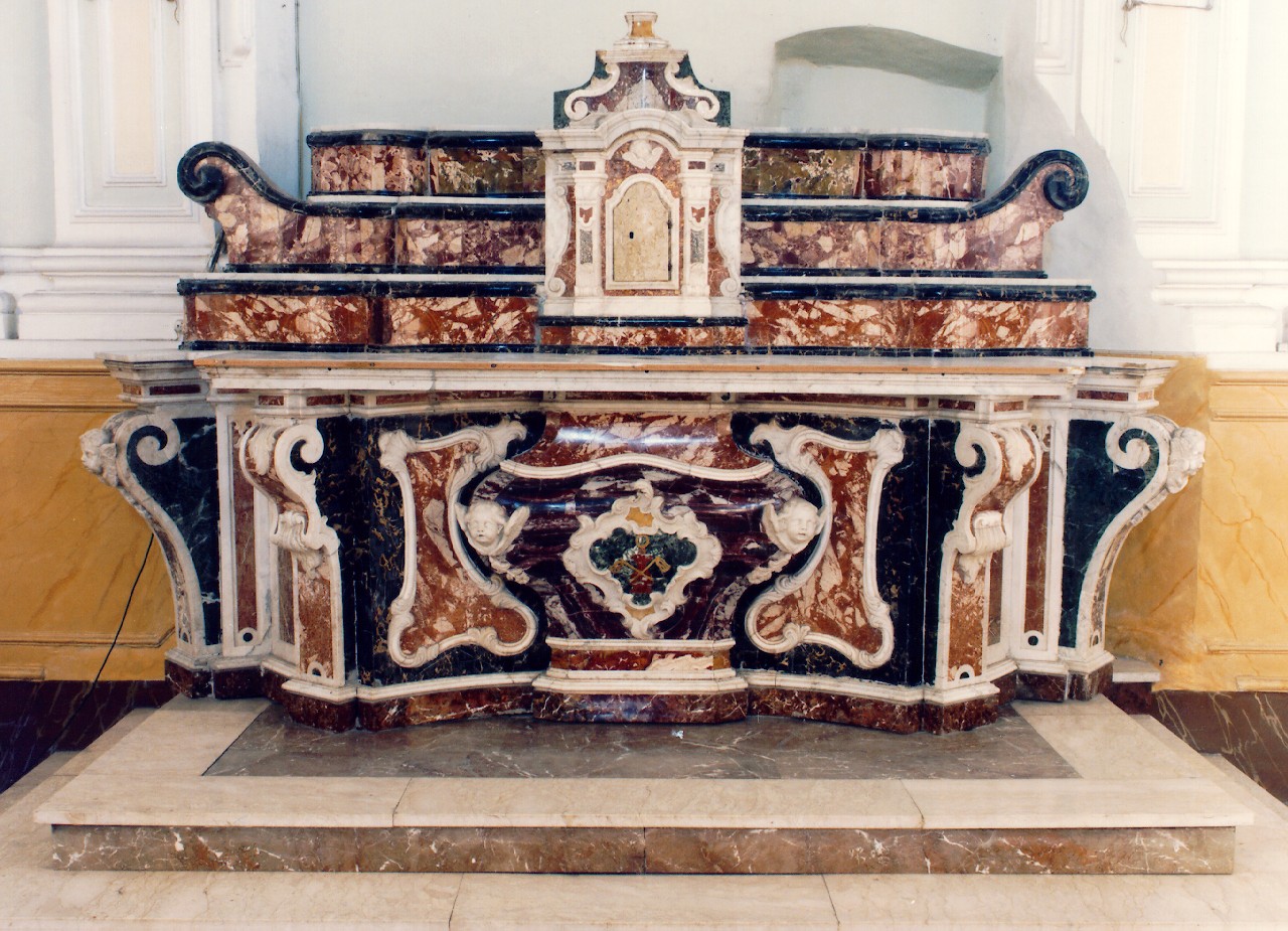 altare maggiore - a blocco - ambito siciliano (sec. XVIII)