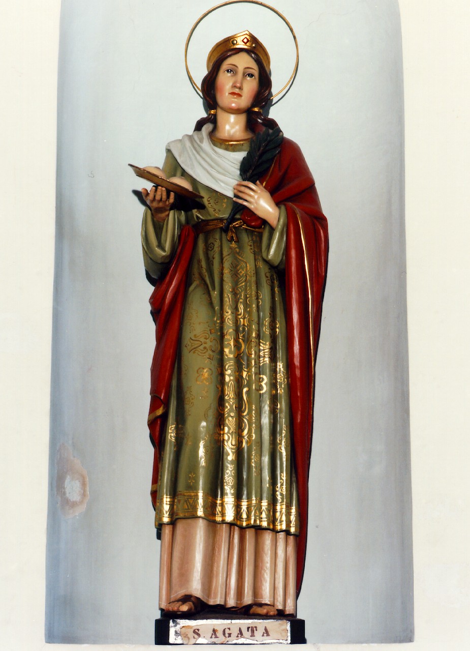 Sant'Agata (statua) - ambito siciliano (sec. XIX)