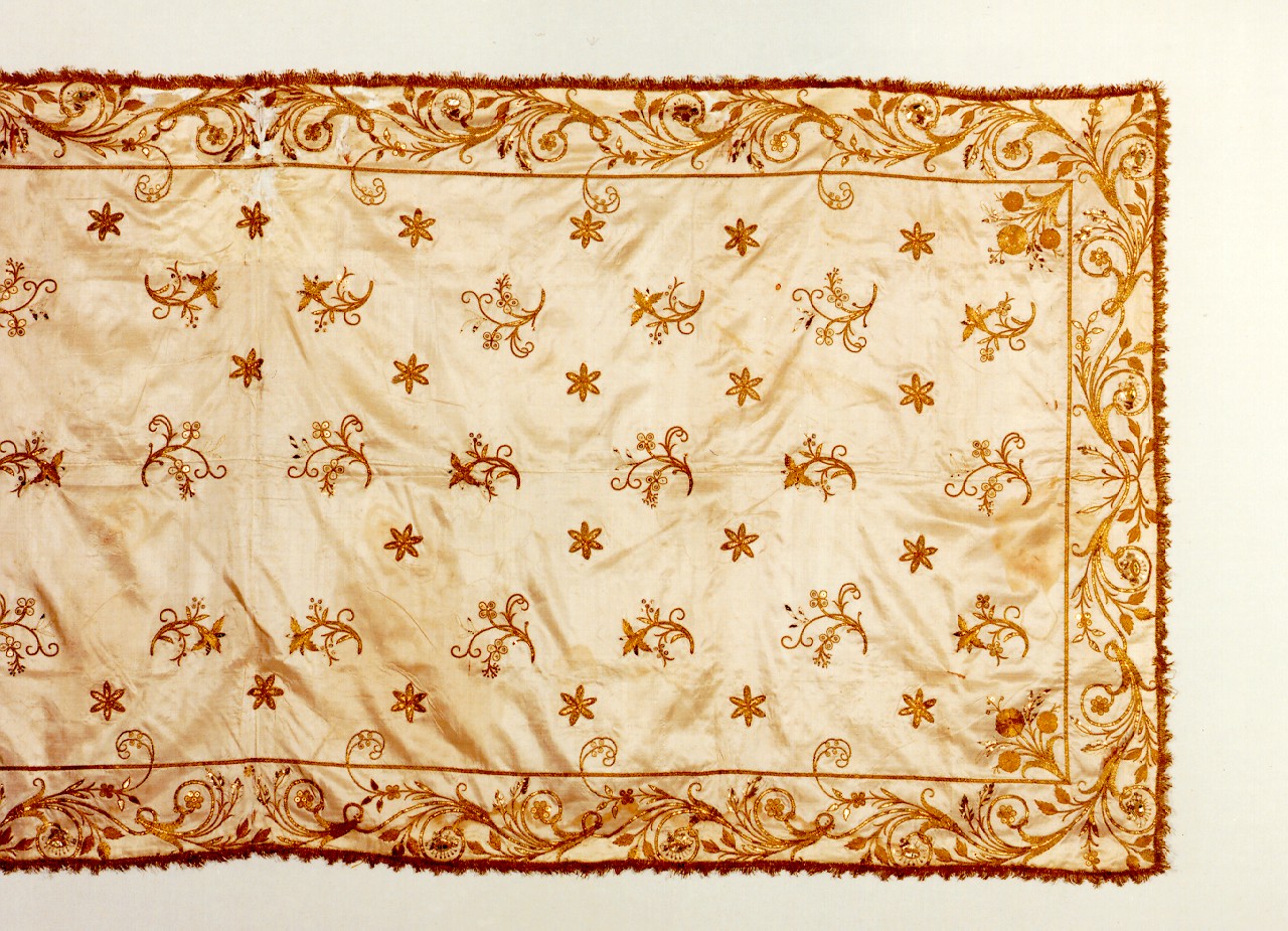 addobbo di statua - manifattura siciliana (sec. XVIII)