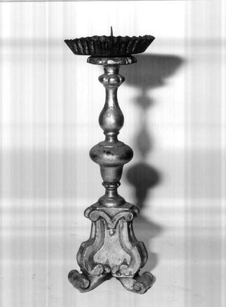 candeliere d'altare - manifattura lucchese (prima metà sec. XIX)