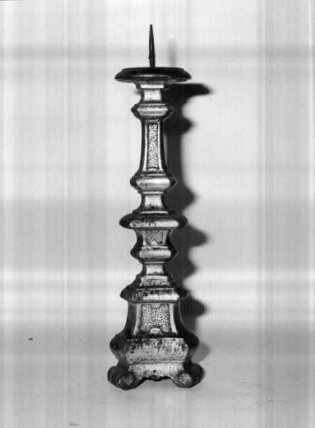 candeliere d'altare - manifattura lucchese (seconda metà sec. XVIII)