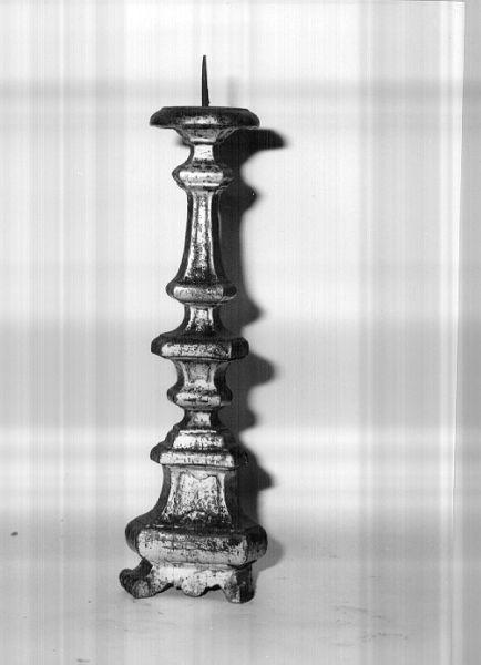 candeliere d'altare - manifattura lucchese (seconda metà sec. XVIII)