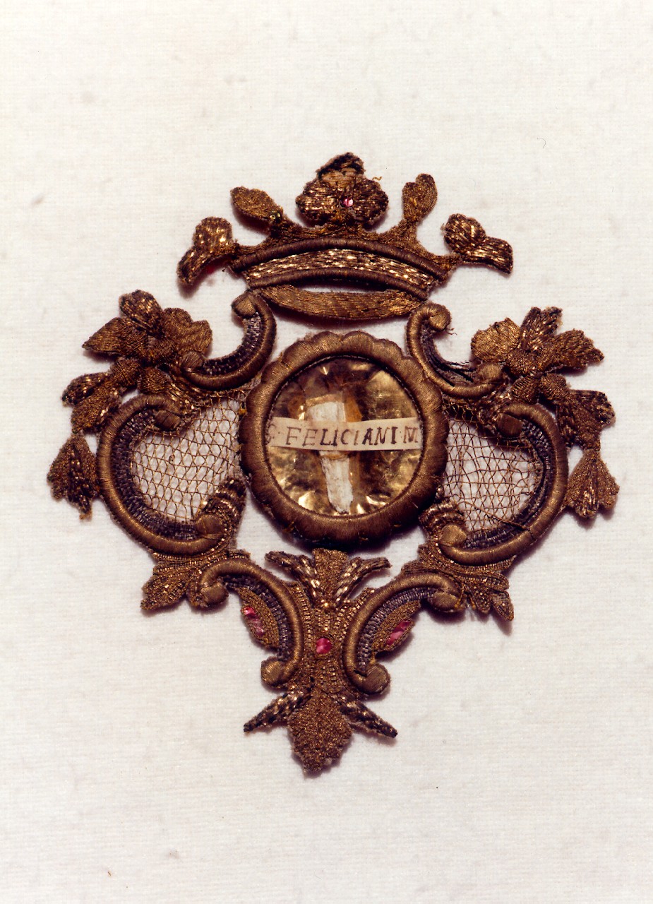 reliquiario - a capsula - manifattura siciliana (Seconda metà sec. XVIII)