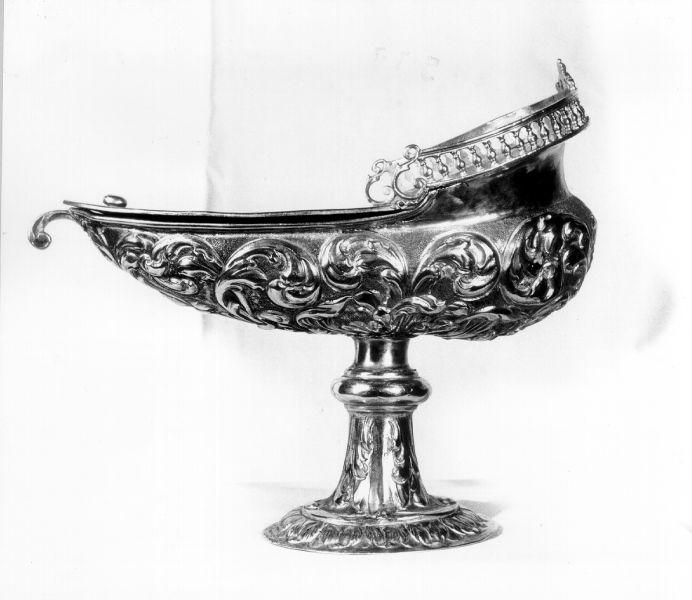 navicella portaincenso - a galeone - bottega lucchese (seconda metà sec. XVIII)