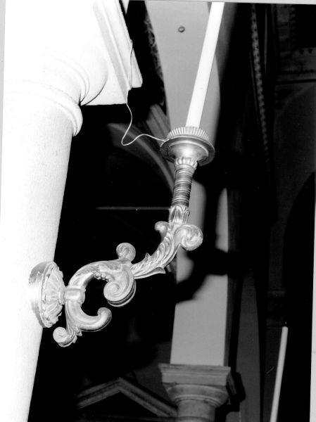 candeliere da parete, serie - bottega toscana (fine/inizio secc. XIX/ XX)