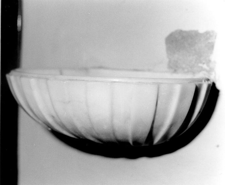 acquasantiera da parete, serie - ambito toscano (metà sec. XIX)