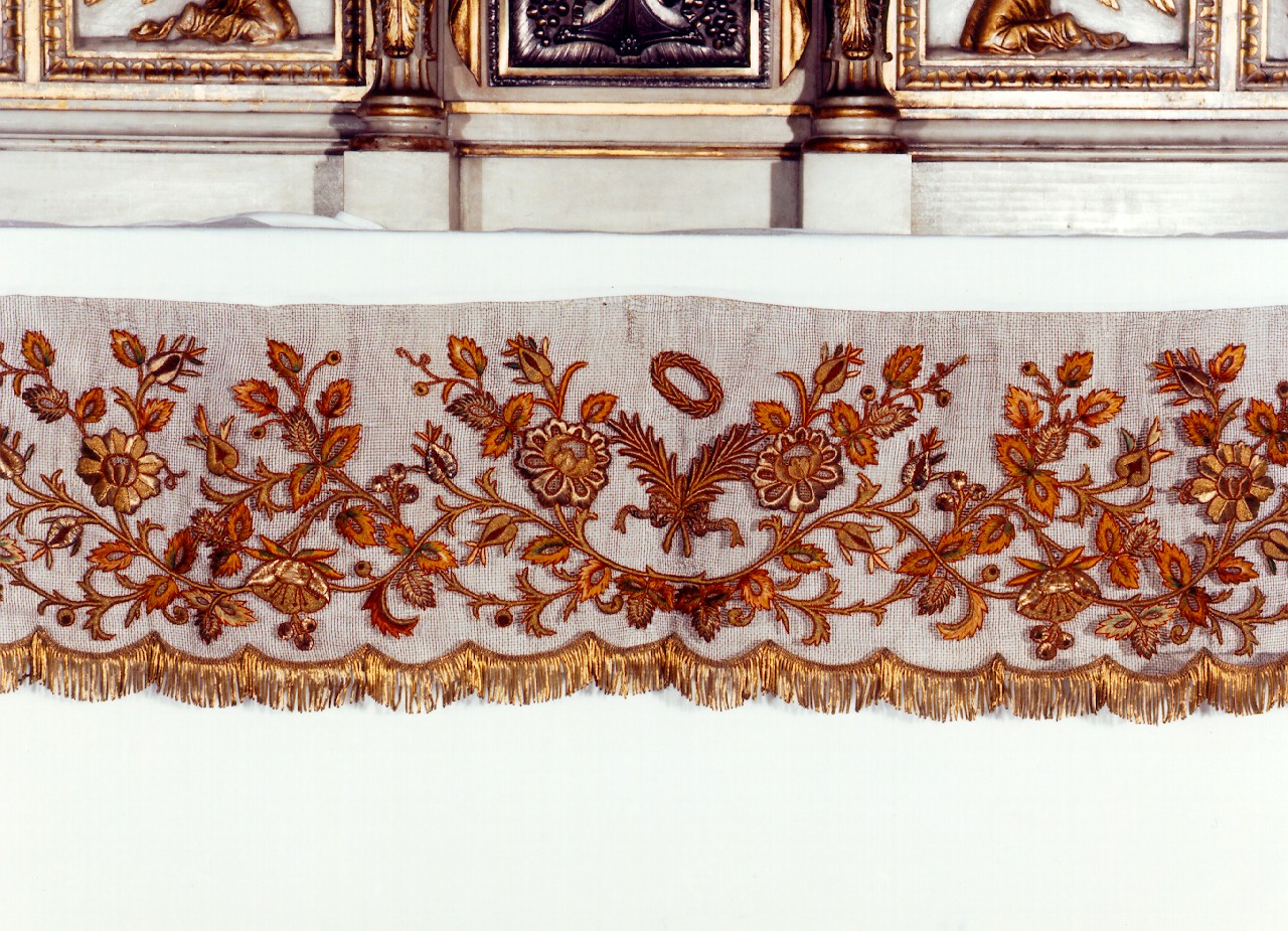 guarnizione di tovaglia d'altare - manifattura siciliana (Seconda metà sec. XIX)