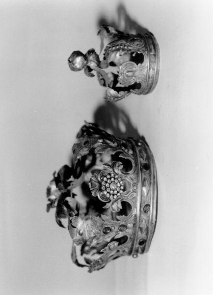 corona da statua, serie - bottega lucchese (seconda metà sec. XVIII)