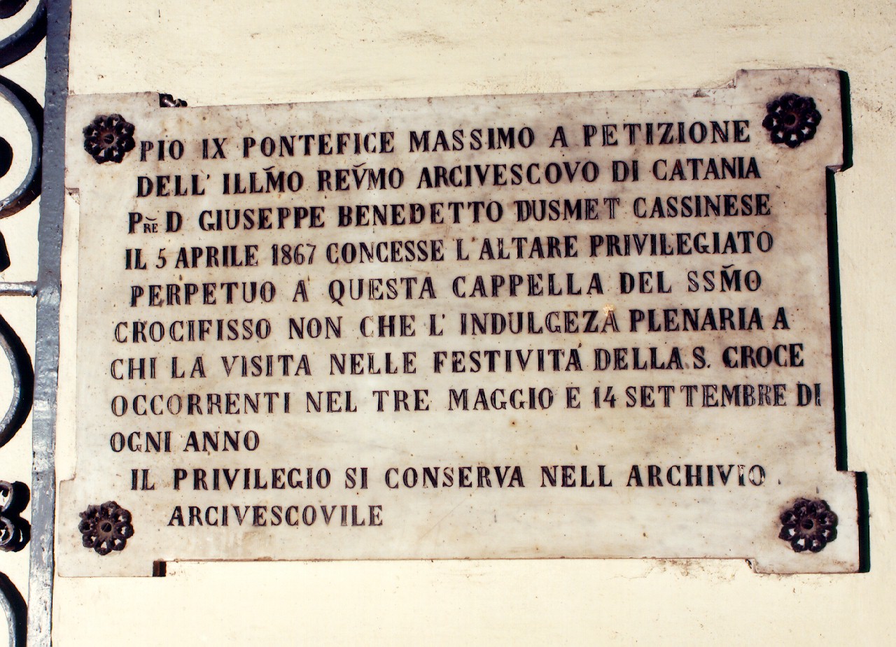 lapide - documentaria - ambito siciliano (sec. XIX)