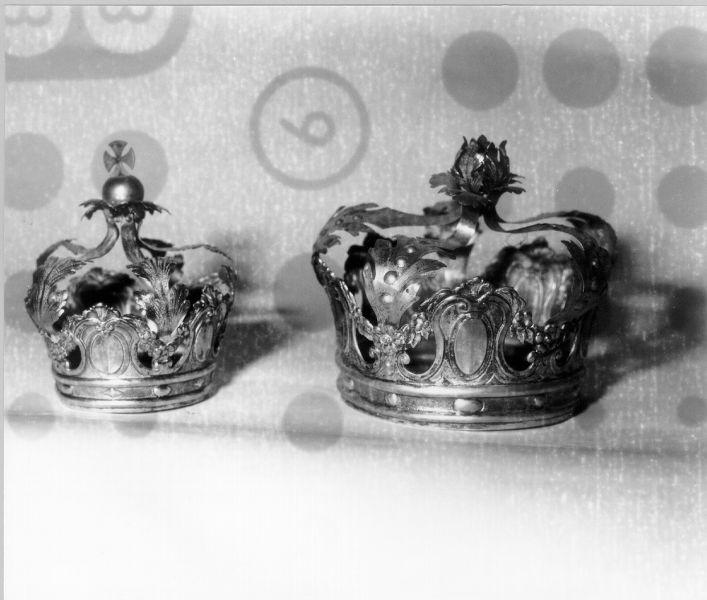 corona da statua, serie - bottega lucchese (seconda metà sec. XVIII)