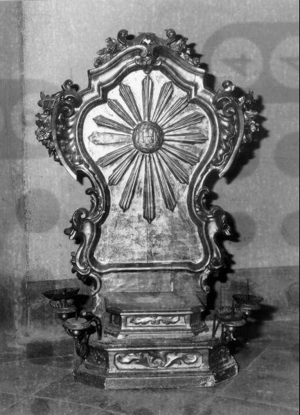 tronetto per esposizione eucaristica - bottega lucchese (seconda metà sec. XVIII)