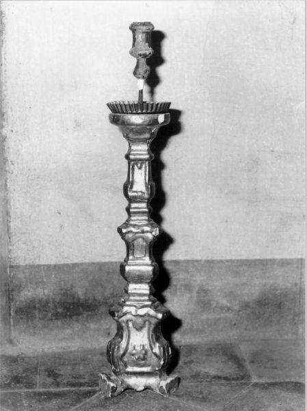 candeliere, serie - bottega lucchese (seconda metà sec. XVIII)