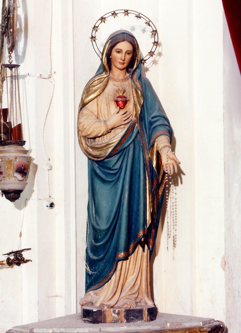 sacro cuore di Maria Vergine (statua) - ambito siciliano (Prima metà sec. XIX)
