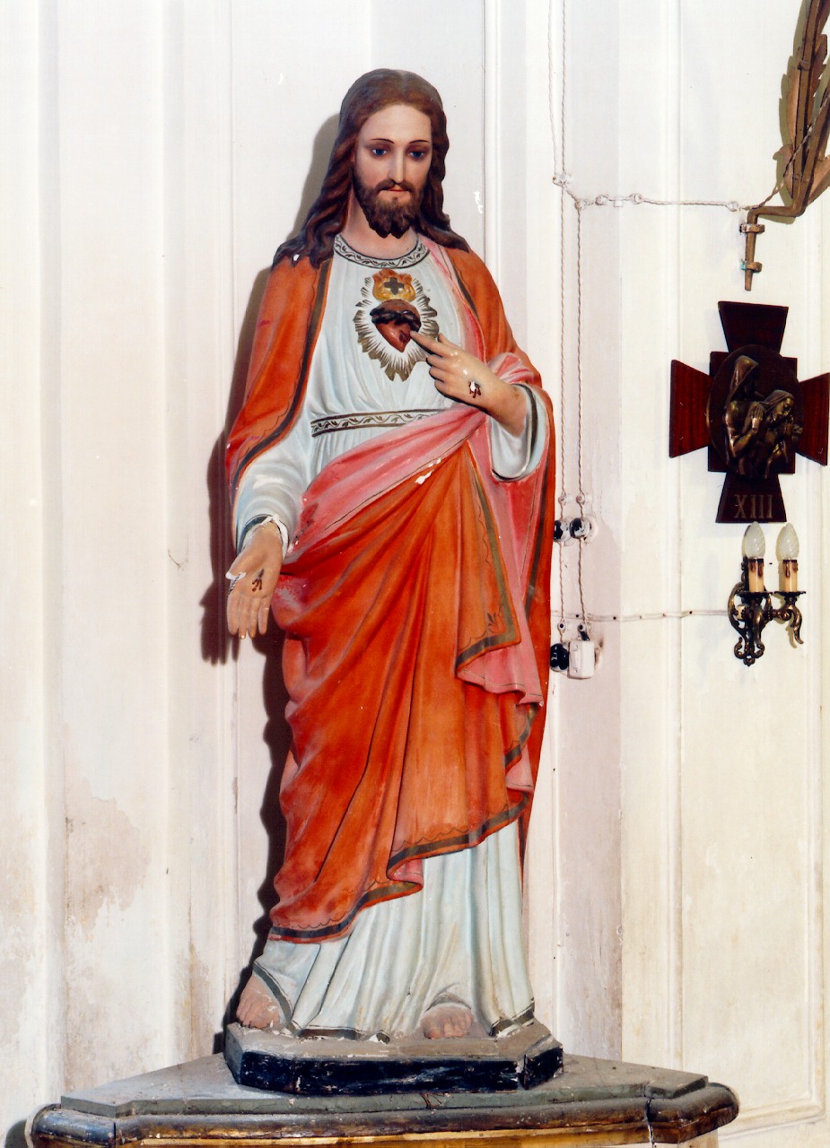 sacro cuore di Gesu' (statua) - ambito siciliano (primo quarto sec. XX)