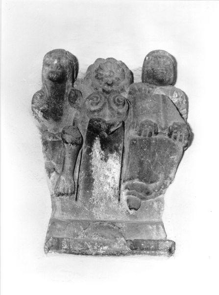 scultura, frammento - ambito lucchese (fine/inizio secc. XII/ XIII)