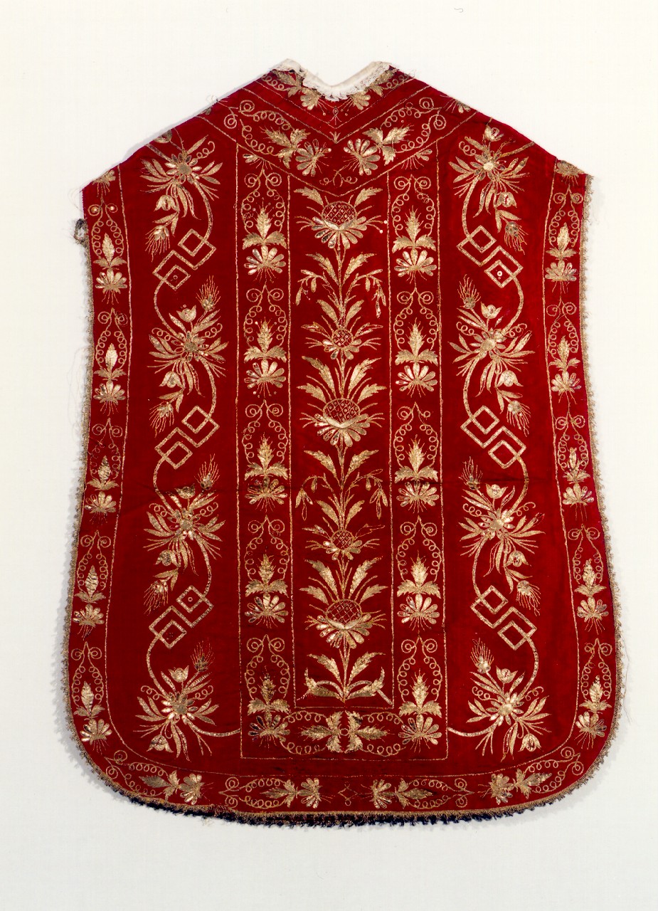 pianeta - manifattura siciliana (fine sec. XVIII)