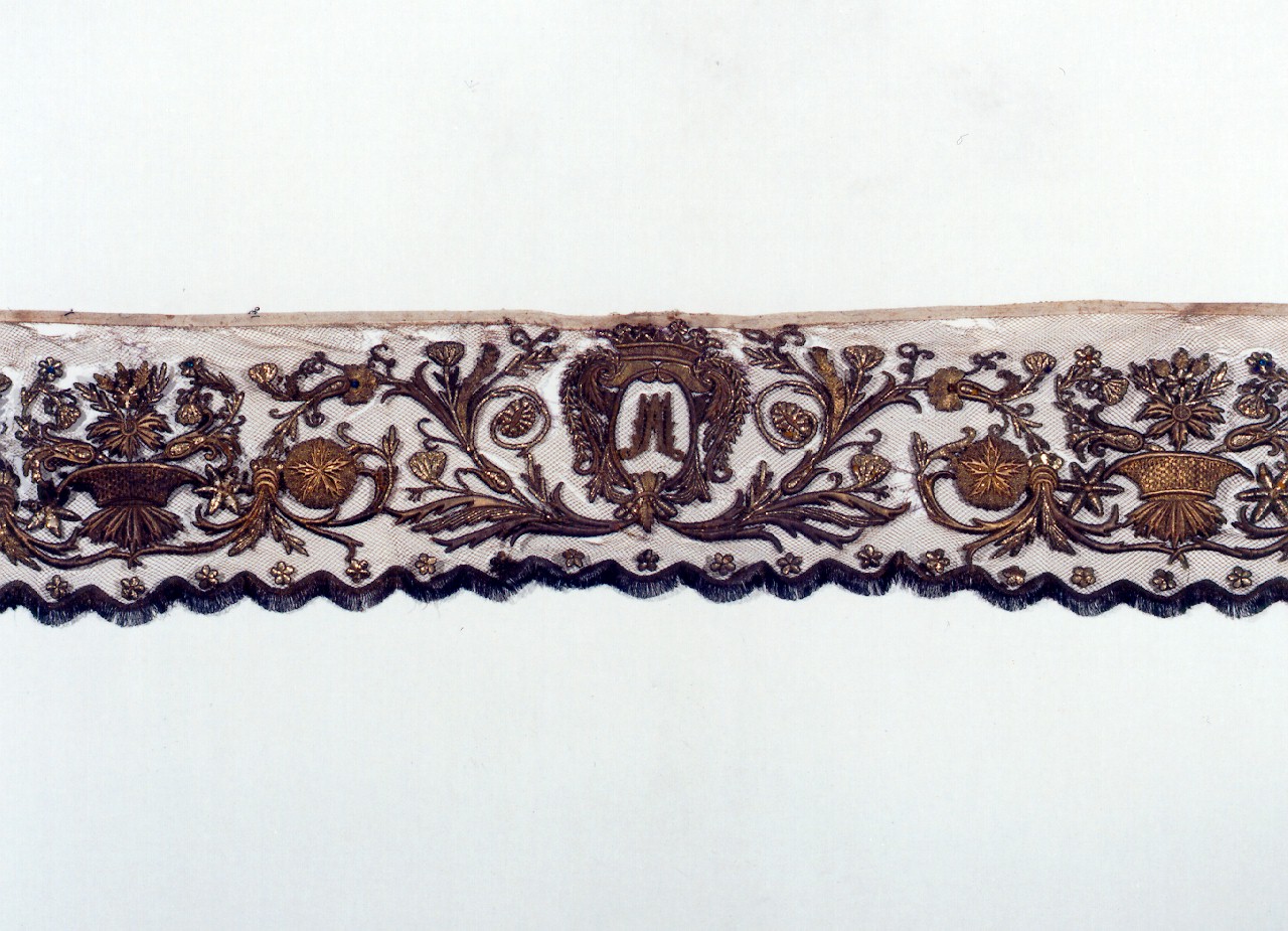 guarnizione di tovaglia d'altare - manifattura siciliana (Prima metà sec. XIX)