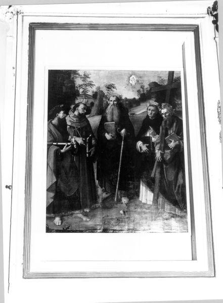 Santi (dipinto) di Membrini Michelangelo di Pietro (attribuito) (sec. XV)