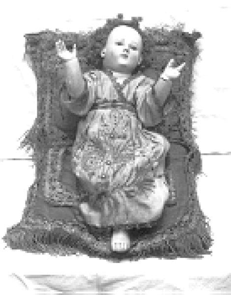 statuetta di presepio - manifattura lucchese (sec. XIX)