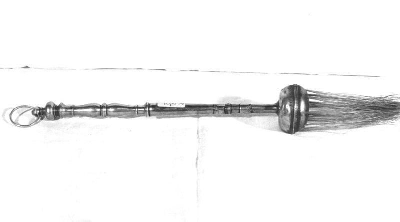 aspersorio - a pennello - bottega lucchese (sec. XVIII)