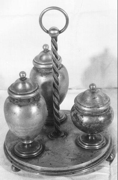 vasetti per oli santi - bottega lucchese (sec. XIX)