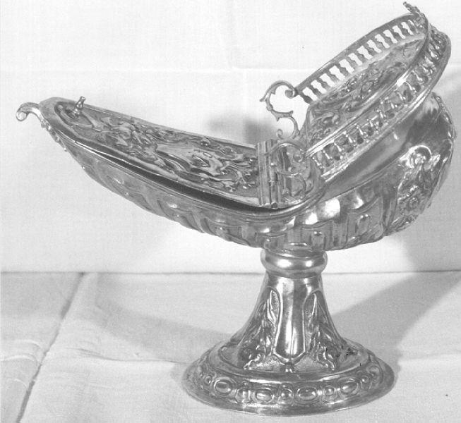 navicella portaincenso - a galeone di Ulivieri Lorenzo Antonio (seconda metà sec. XVIII)