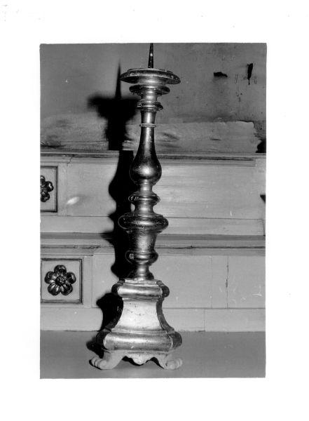 candeliere d'altare - bottega lucchese (seconda metà sec. XIX)