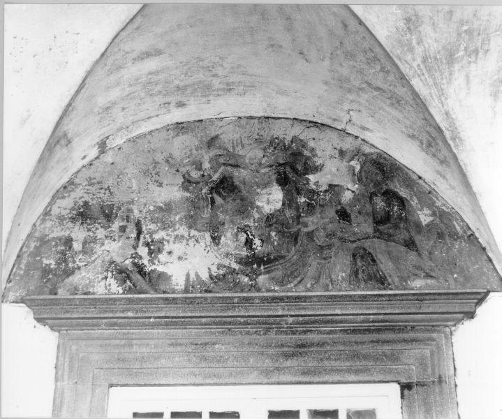 ANNUNCIAZIONE (lunetta) - ambito toscano (fine/inizio secc. XVI/ XVII)