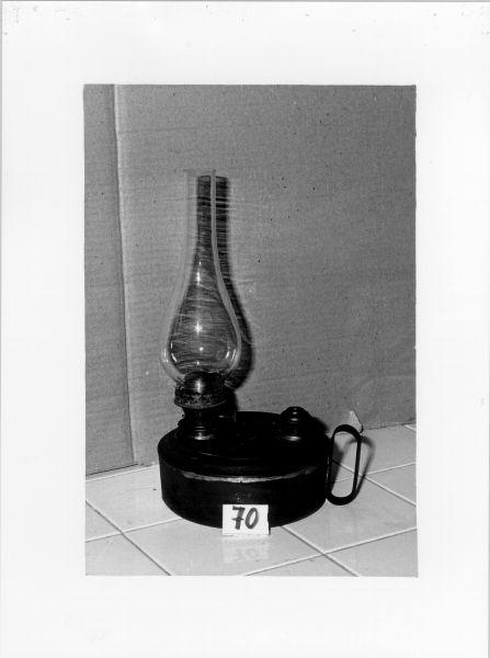 lampada a petrolio - ambito italiano (fine sec. XIX)