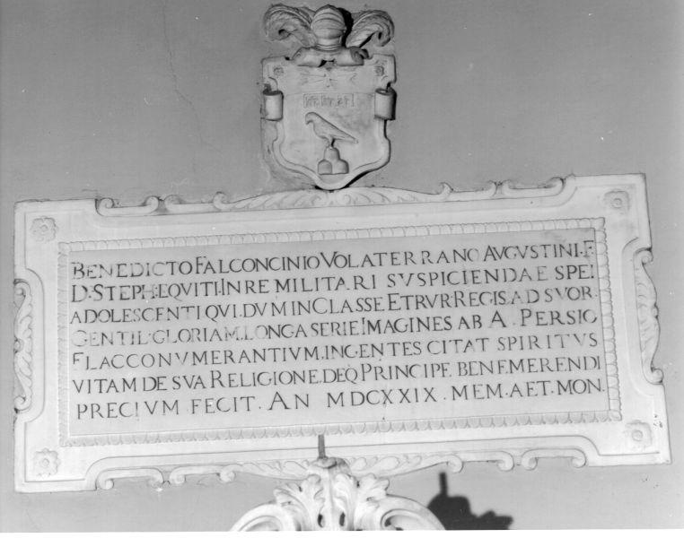 lapide commemorativa - bottega toscana (sec. XVII)
