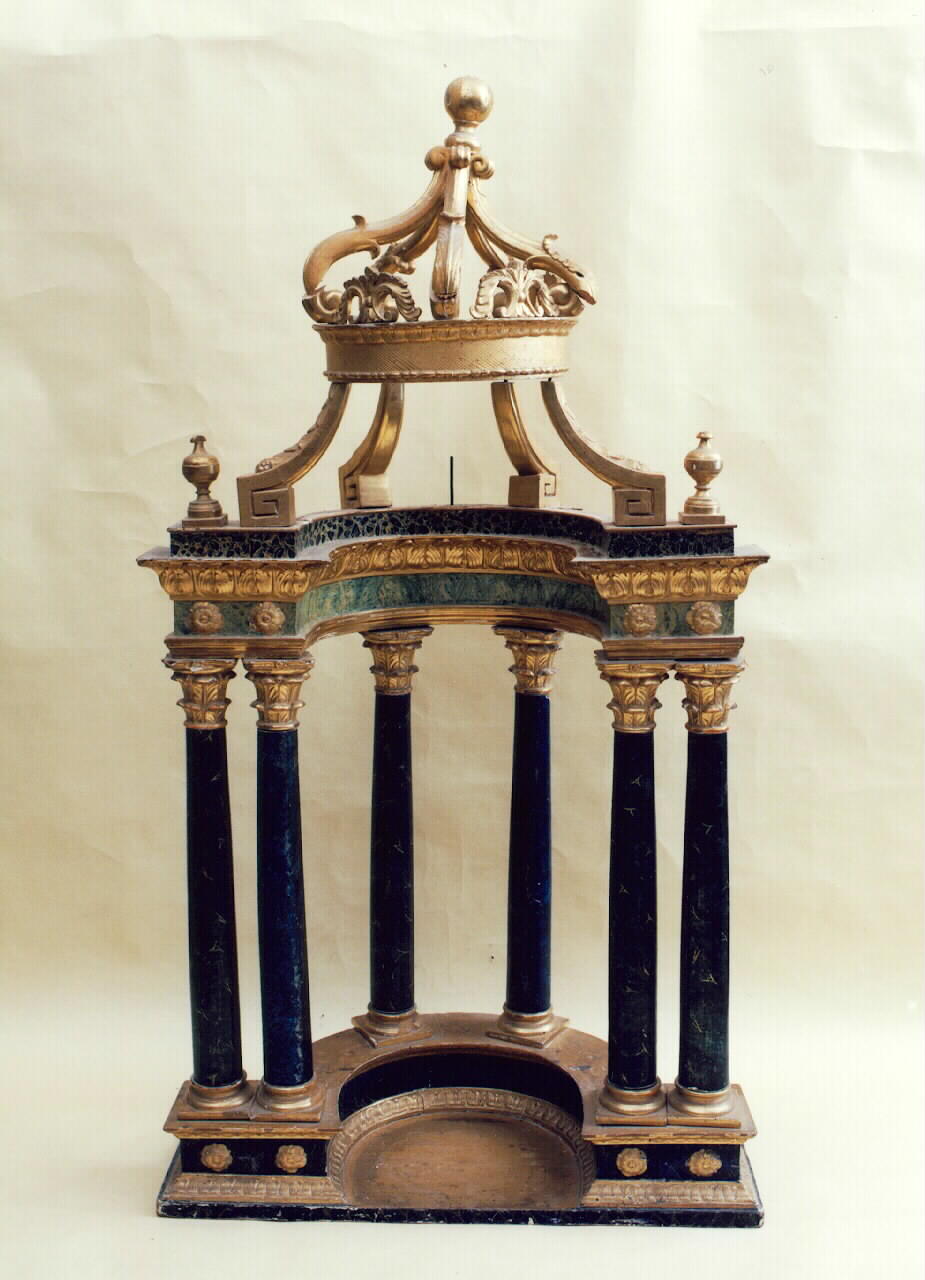 tronetto per esposizione eucaristica - produzione siciliana (Metà sec. XIX)