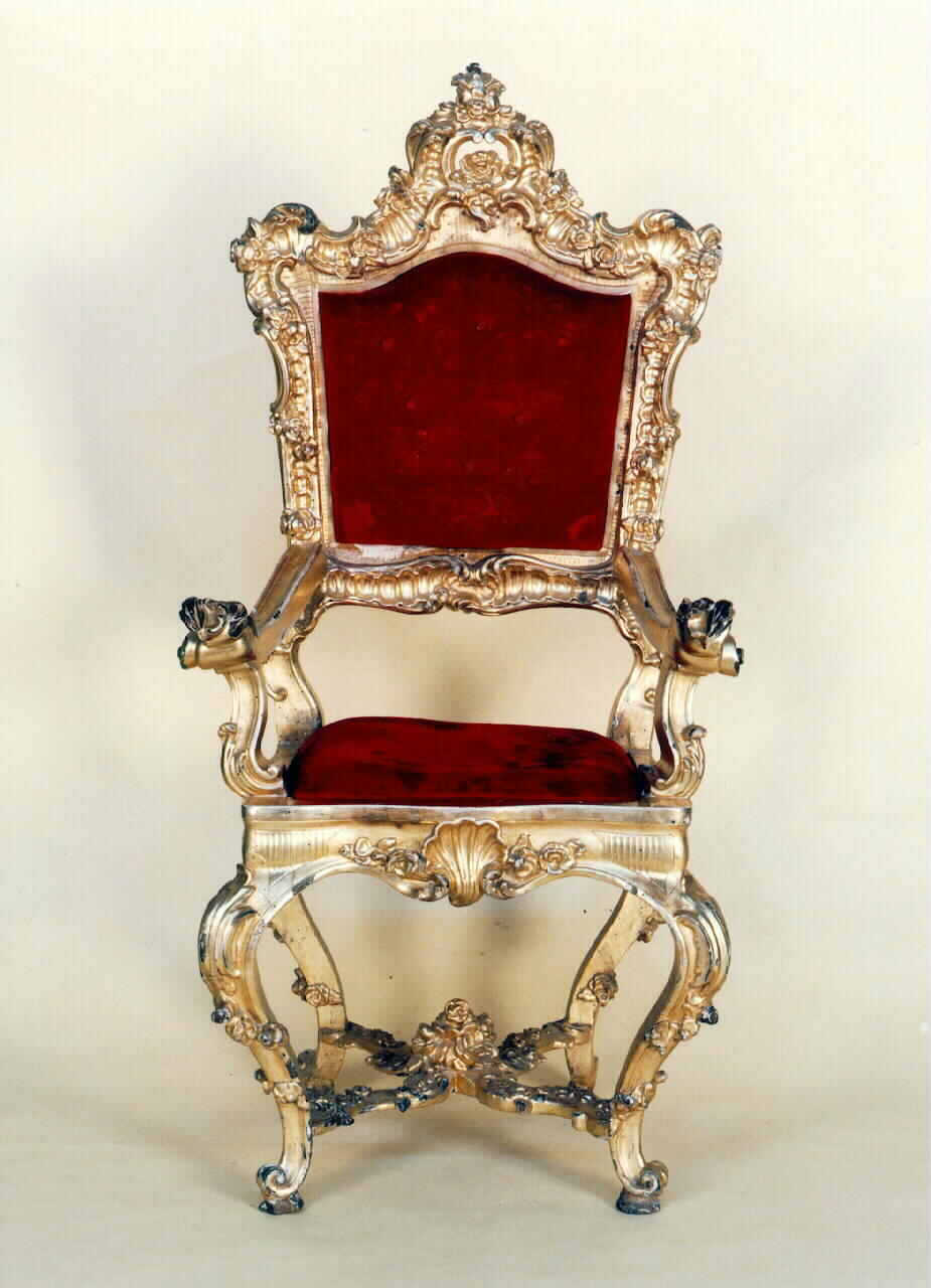 sedia del celebrante - produzione siciliana (Fine/inizio secc. XVIII/ XIX)