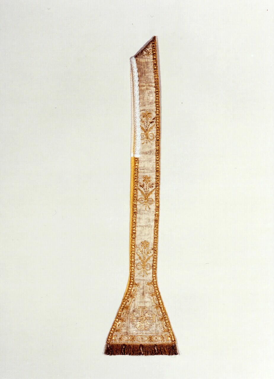 stola - manifattura siciliana (Fine/inizio secc. XVIII/ XIX)