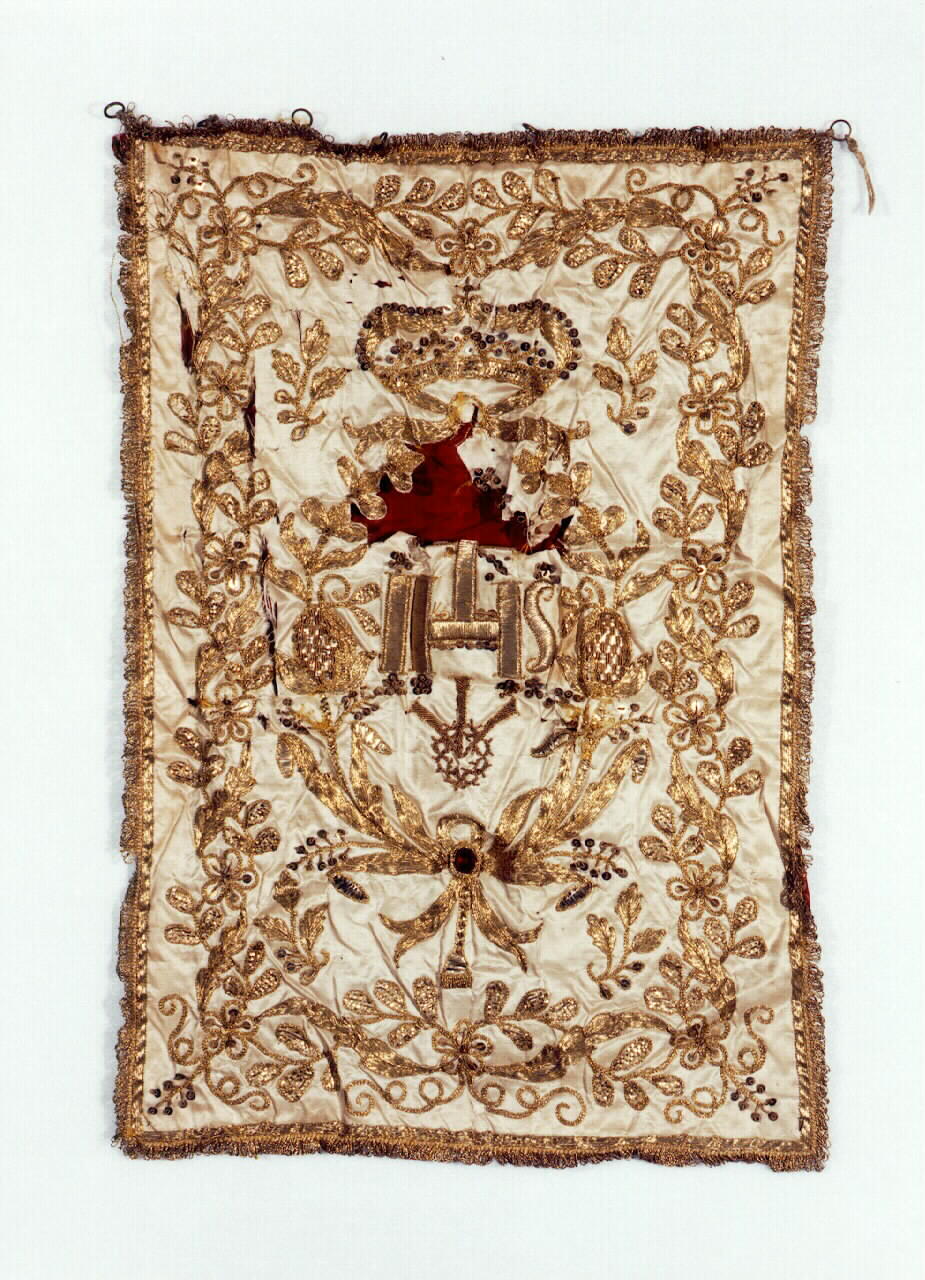 conopeo di tabernacolo - a cortina - manifattura siciliana (Fine/inizio secc. XVIII/ XIX)