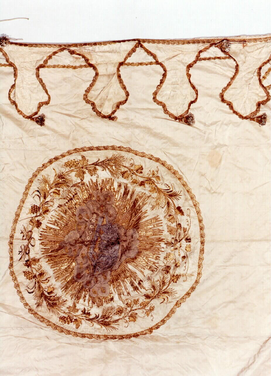 cielo di baldacchino processionale - manifattura siciliana (Metà sec. XIX)