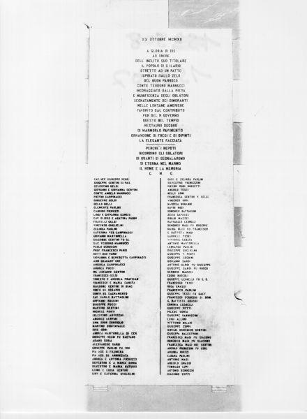 lapide commemorativa - ambito livornese (sec. XX)