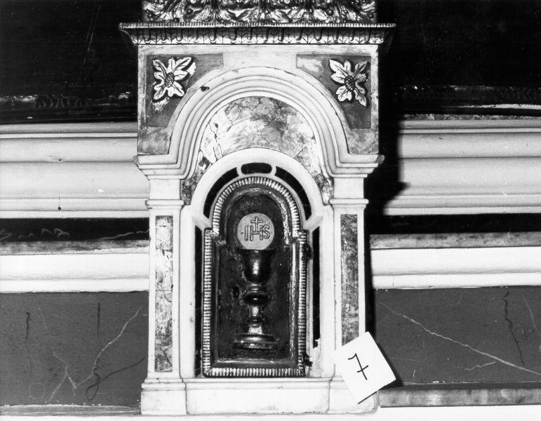 tabernacolo - a frontale architettonico - ambito italiano (sec. XIX)