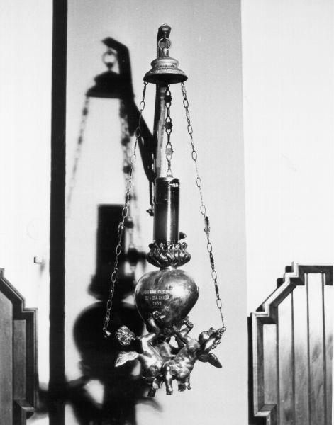 lampada pensile - bottega italiana (sec. XX)