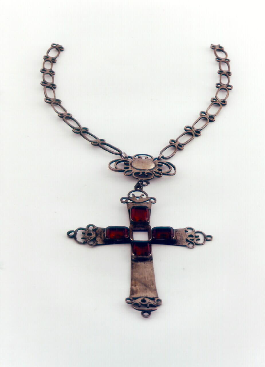 croce pettorale - bottega siciliana (Seconda metà sec. XIX)