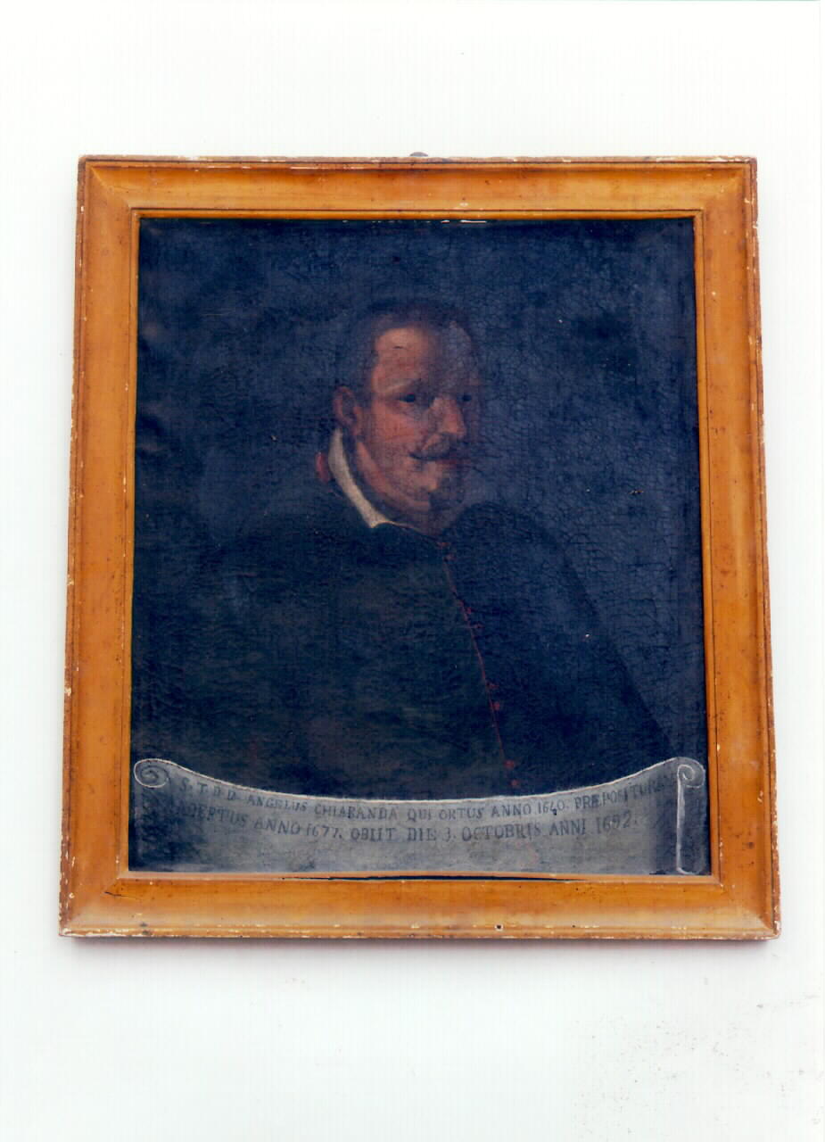 ritratto di Angelo Chiaranda (dipinto) - ambito siciliano (Seconda metà sec. XVIII)