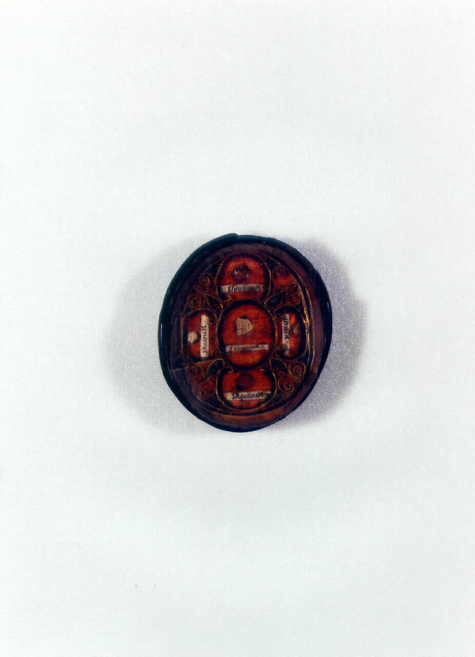 reliquiario - a capsula - bottega italiana (sec. XVIII)